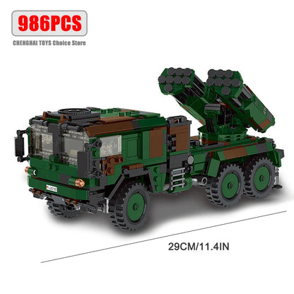 Military Rocket Launcher Truck